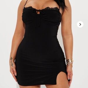 NEVER WORN! TAGS STILL ON! Fashion Nova Black Strappy Dress